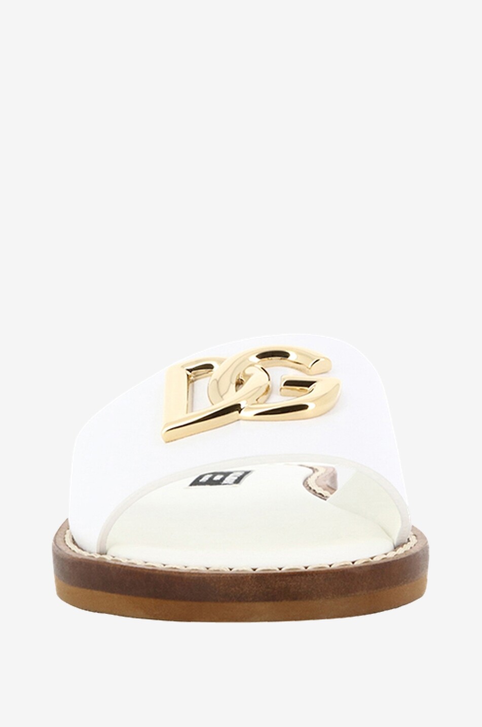 DOLCE & GABBANA Mädchen-Pantoletten aus Glattleder DG Mädchen WEISS 2