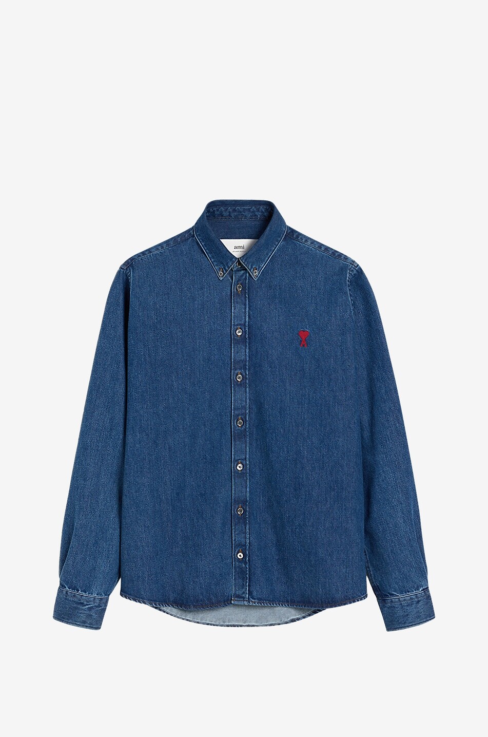 AMI Ami de Coeur denim long-sleeved shirt Women BLUE 1