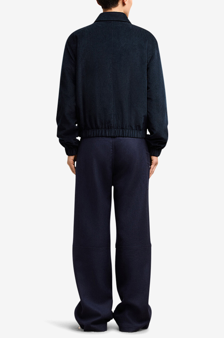 AMI Ami de Coeur corduroy bomber jacket Men DARK BLUE 4