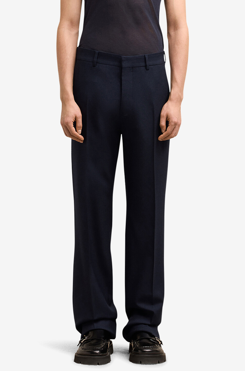 AMI Klassische Hose mit geradem Bein aus Schurwolle Herren DUNKELBLAU 5