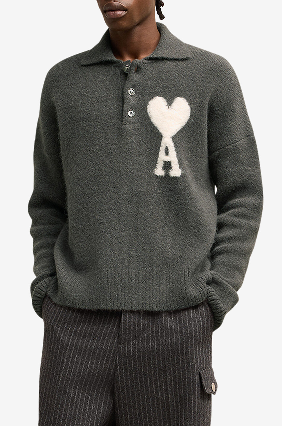 Ami de Coeur alpaca wool polo jumper