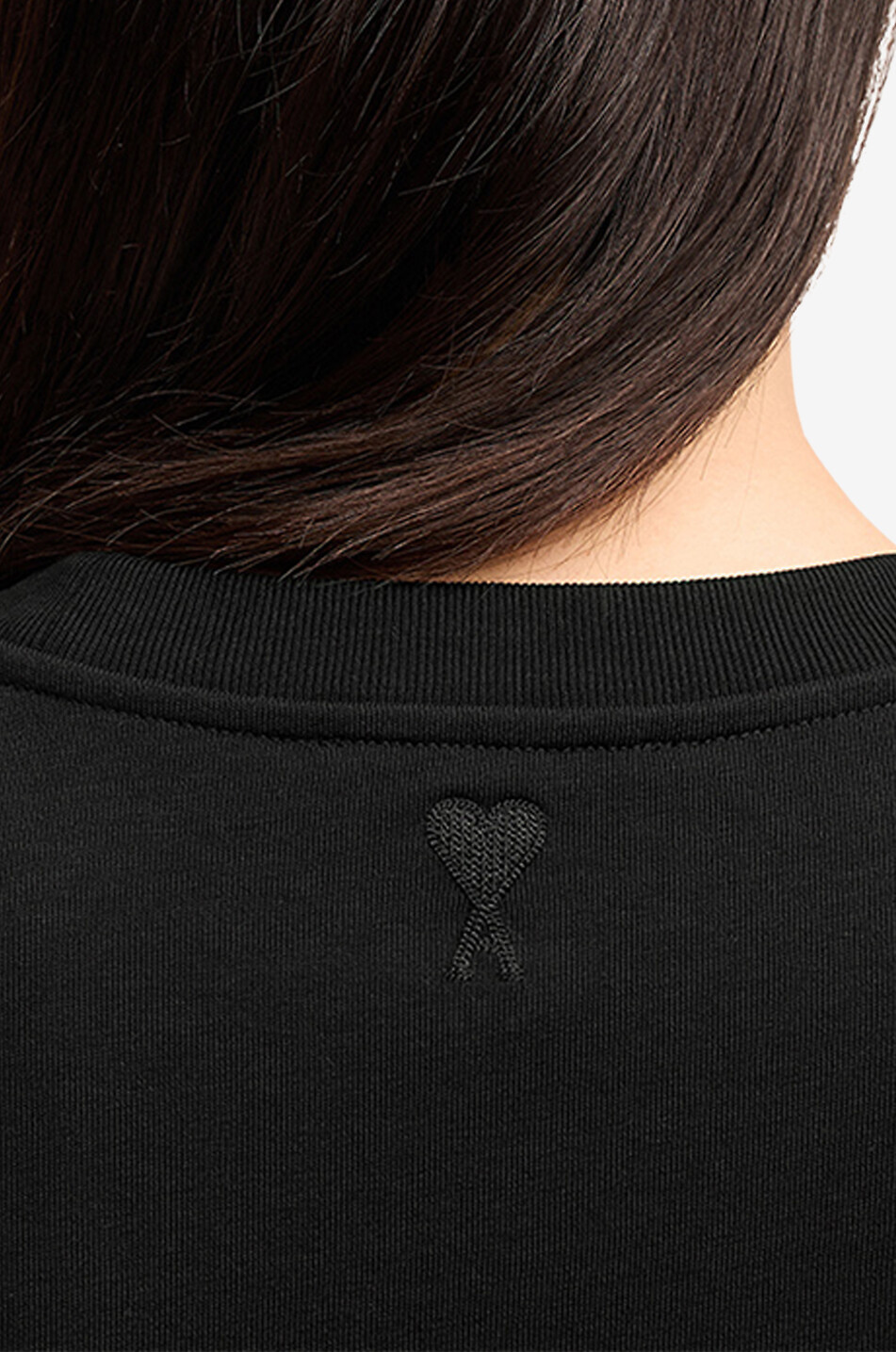 AMI Ami Alexandre Mattiussi organic cotton short-sleeved T-shirt Men BLACK 6