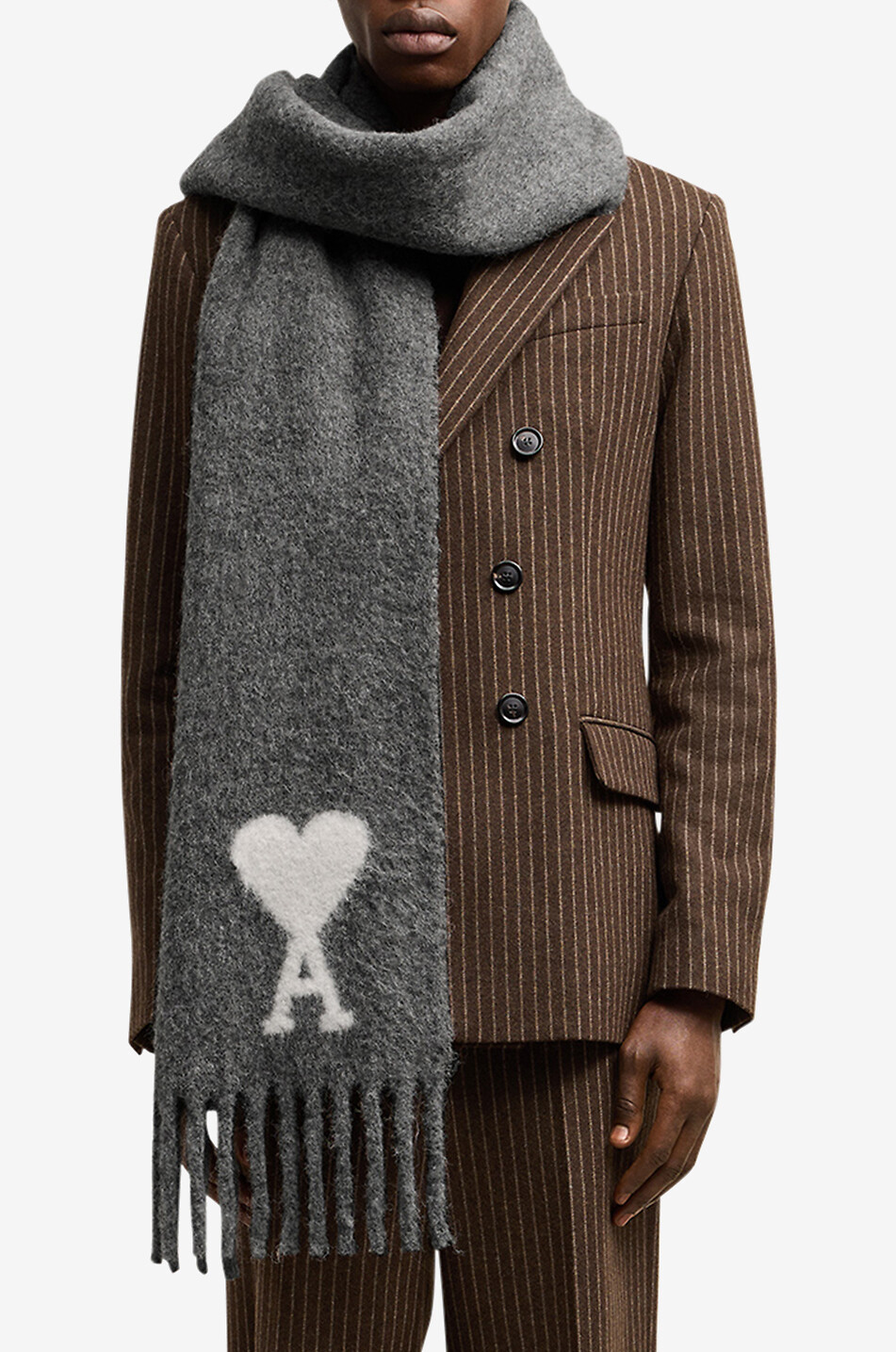 Ami de Coeur alpaca wool scarf - AMI - Bongénie