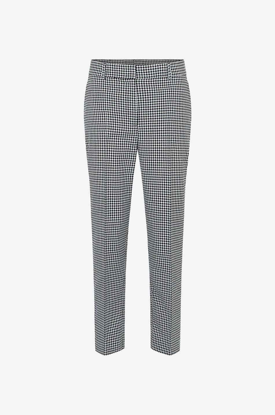 Feryn cropped houndstooth check carrot trousers