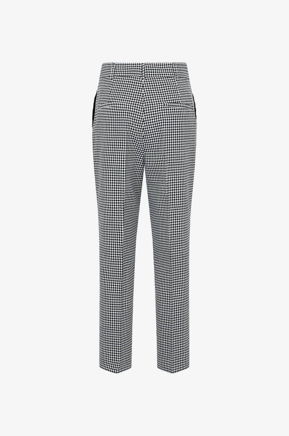 Feryn cropped houndstooth check carrot trousers