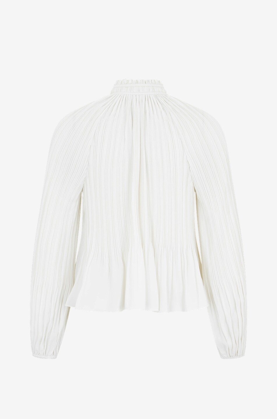 Plissierte Bluse mit Puffärmeln Walker