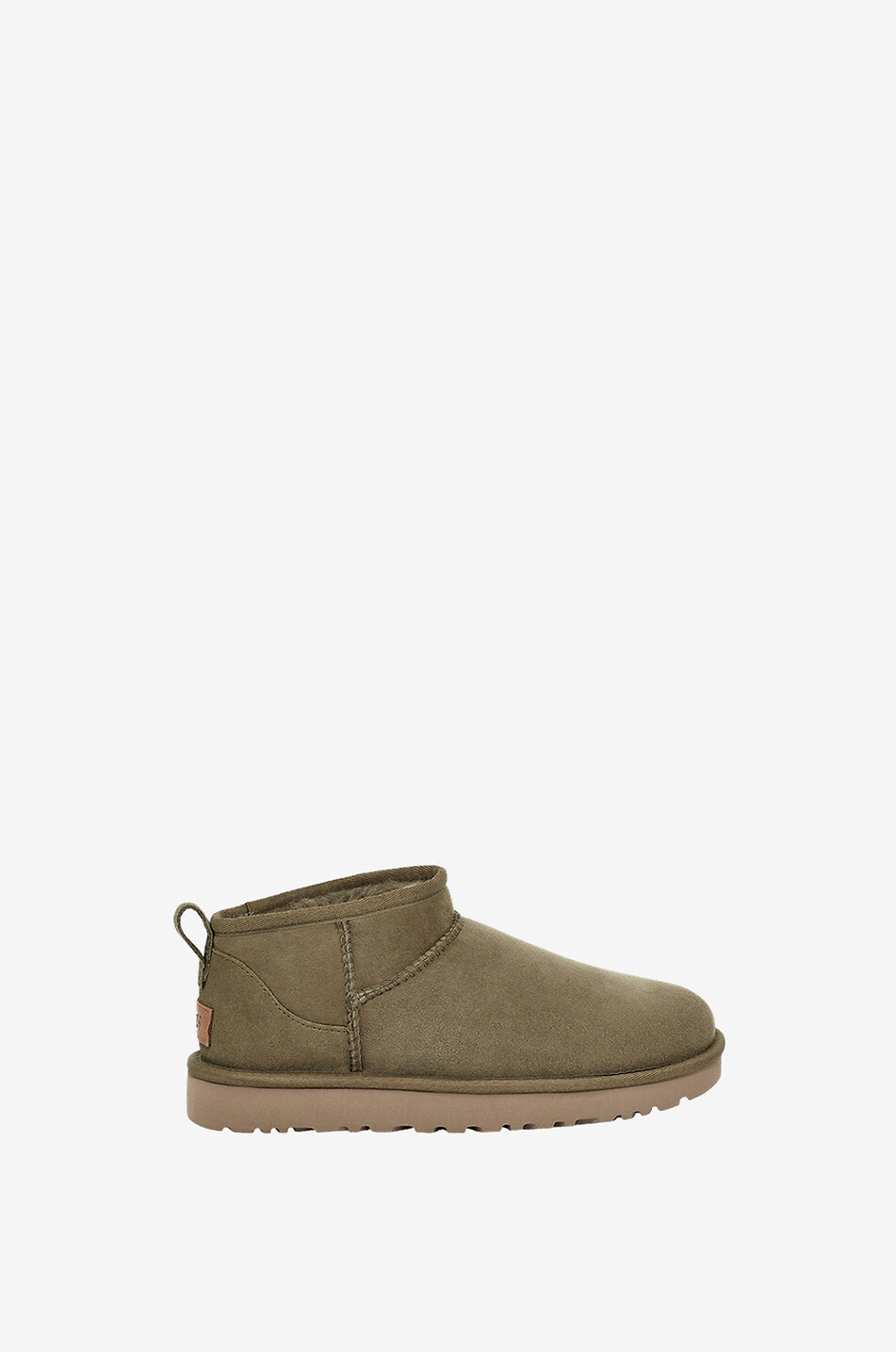 UGG Bottines en daim et peau lainée W Classic Ultra Mini Femme KAKI 2