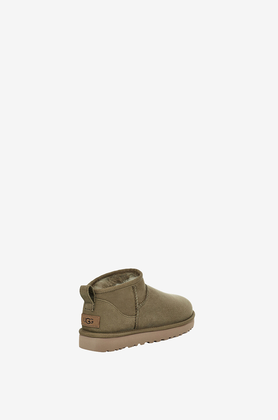 UGG Bottines en daim et peau lainée W Classic Ultra Mini Femme KAKI 3