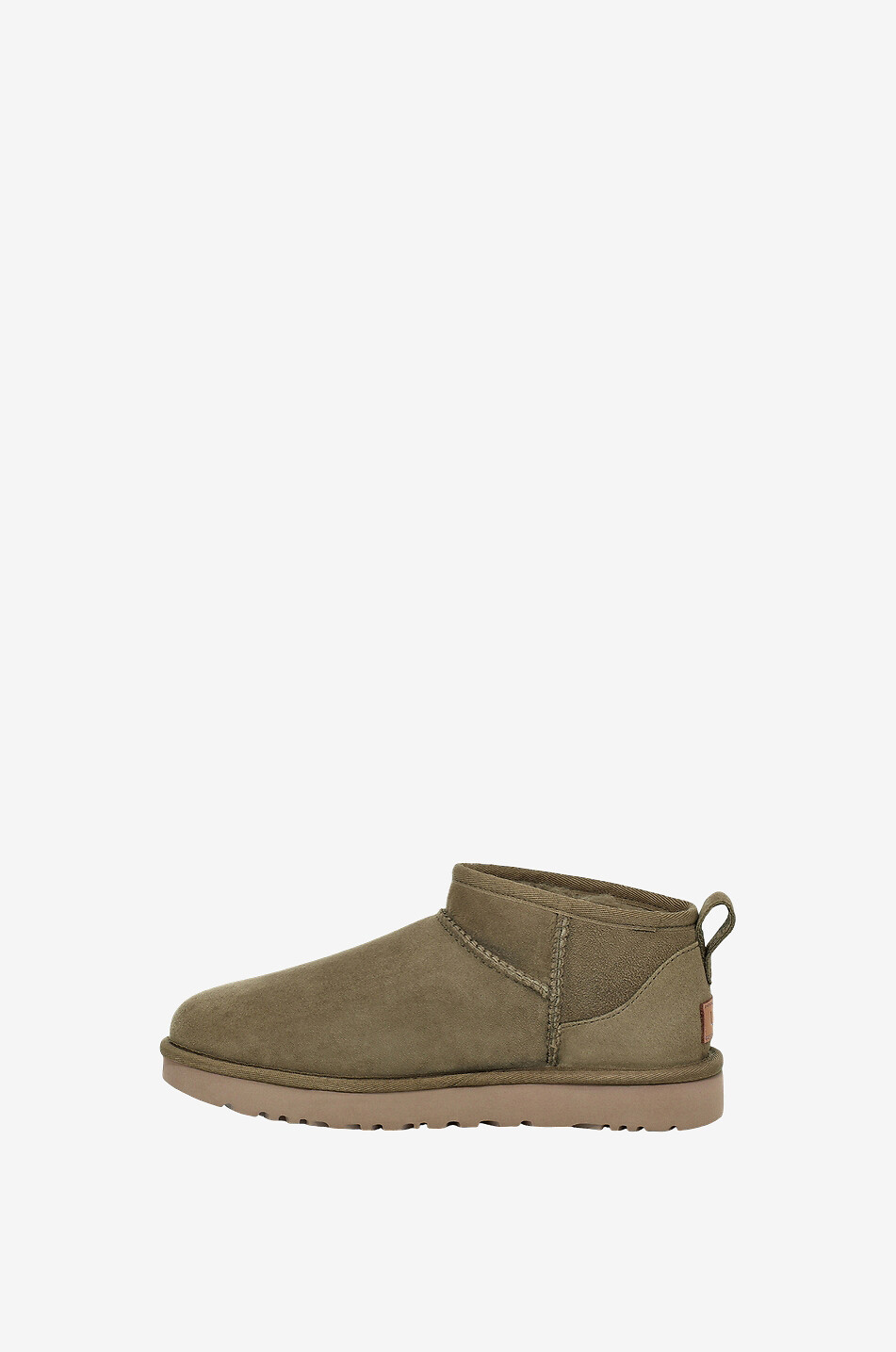 UGG Bottines en daim et peau lainée W Classic Ultra Mini Femme KAKI 4