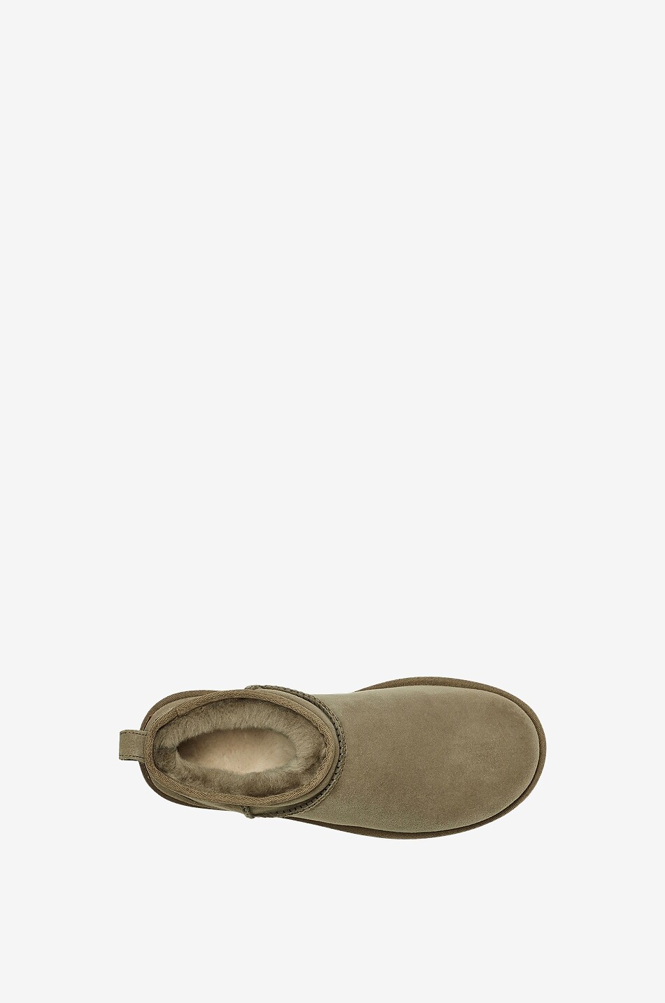 UGG Bottines en daim et peau lainée W Classic Ultra Mini Femme KAKI 5