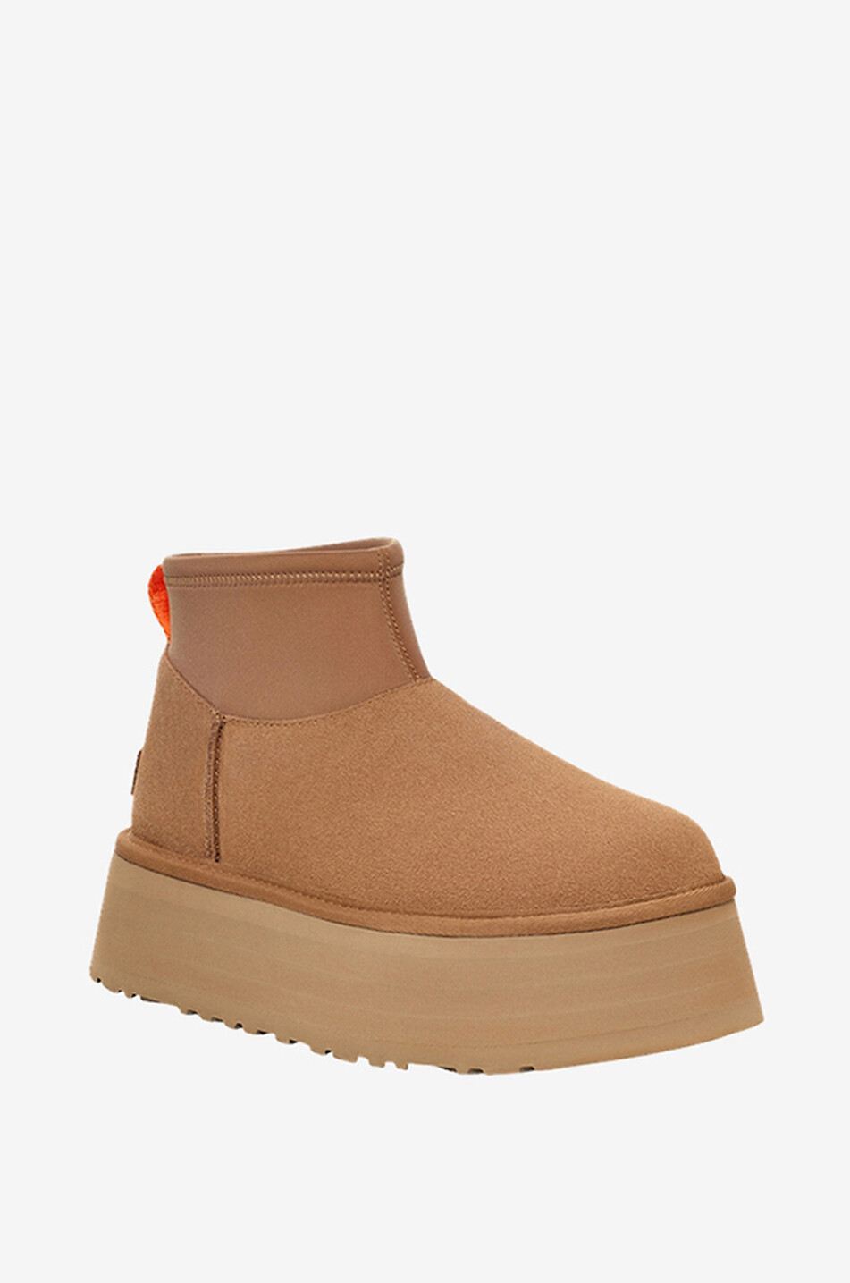 UGG Bottines à plateau en daim Classic Mini Dipper Femme MARRON CLAIR 1
