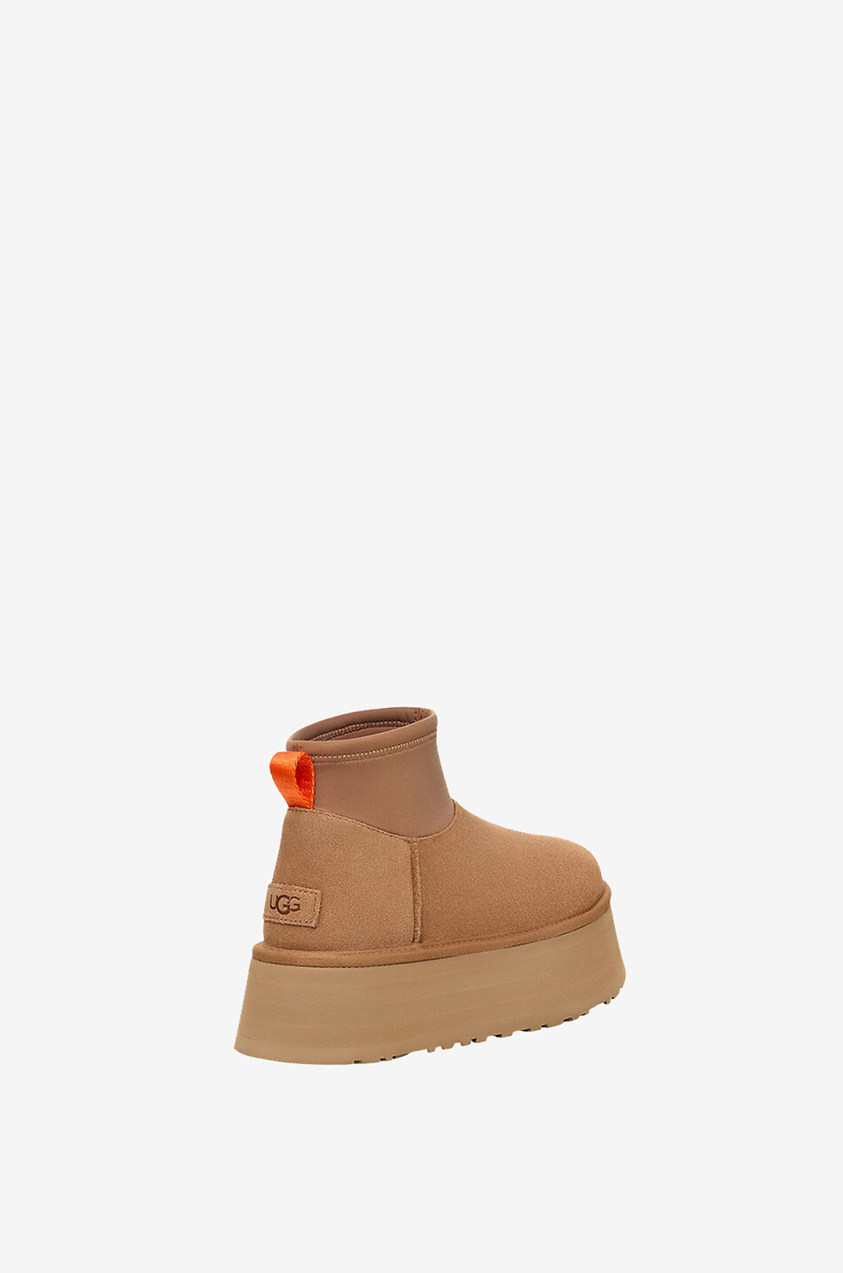 UGG Plateau-Stiefeletten aus Wildleder Classic Mini Dipper Damen HELLBRAUN 3