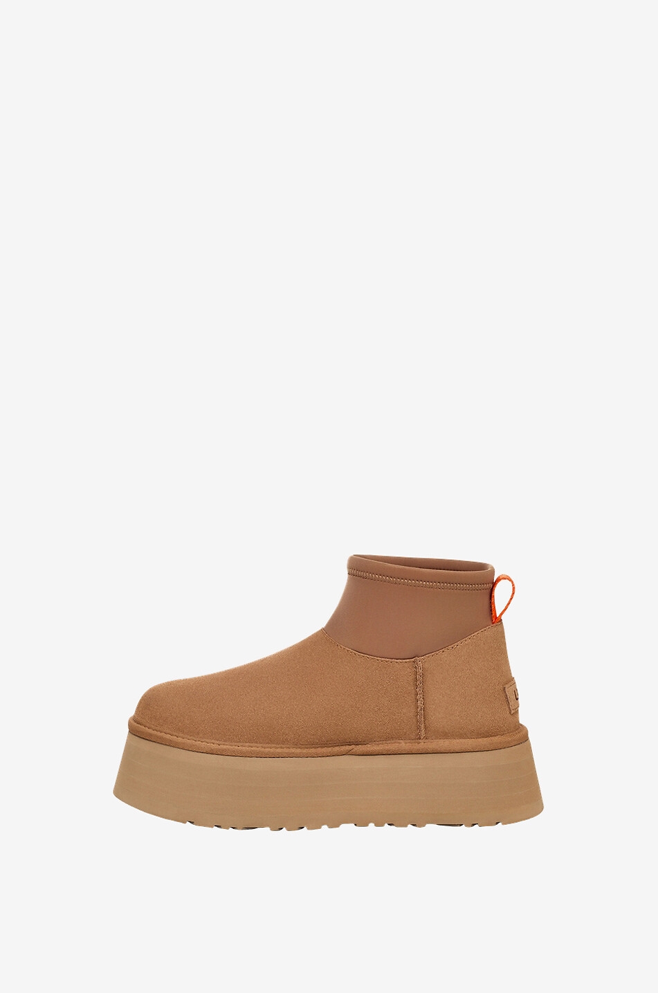 UGG Plateau-Stiefeletten aus Wildleder Classic Mini Dipper Damen HELLBRAUN 4