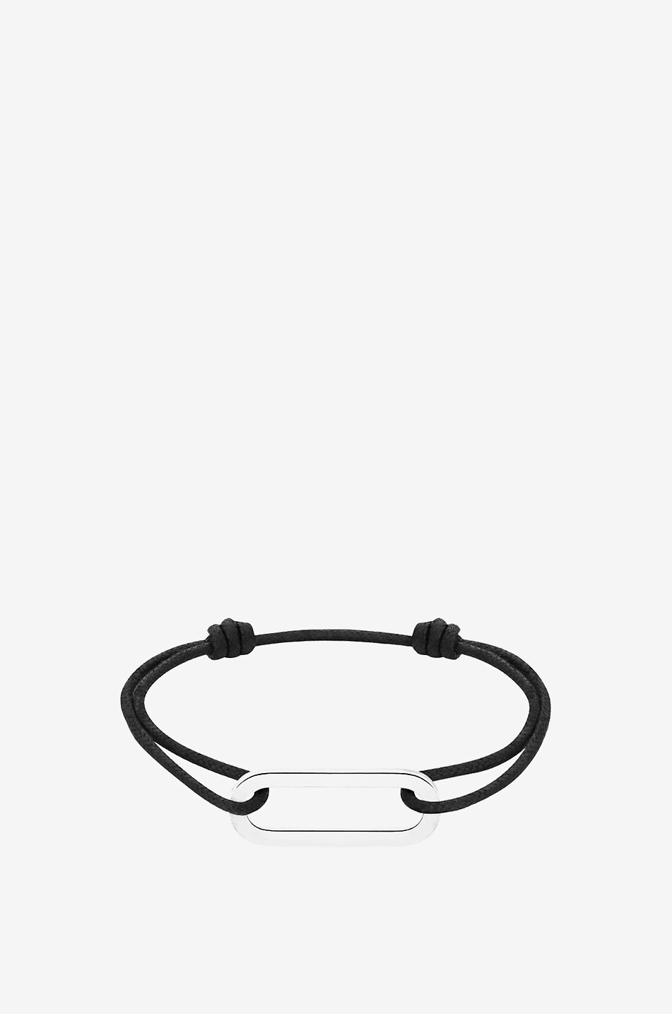 DINH VAN Bracelet sur cordon détail or blanc Maillon XL Femme BLANC 1