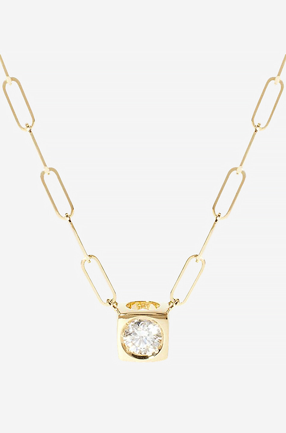DINH VAN Halskette aus Gelbgold und Diamant Le Cube GM Damen GOLDEN 1