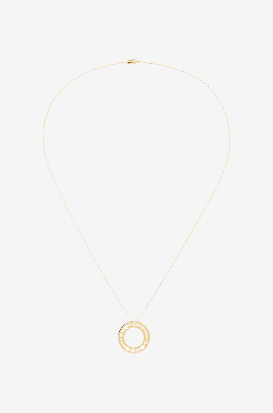 Pulse yellow gold and diamond necklace