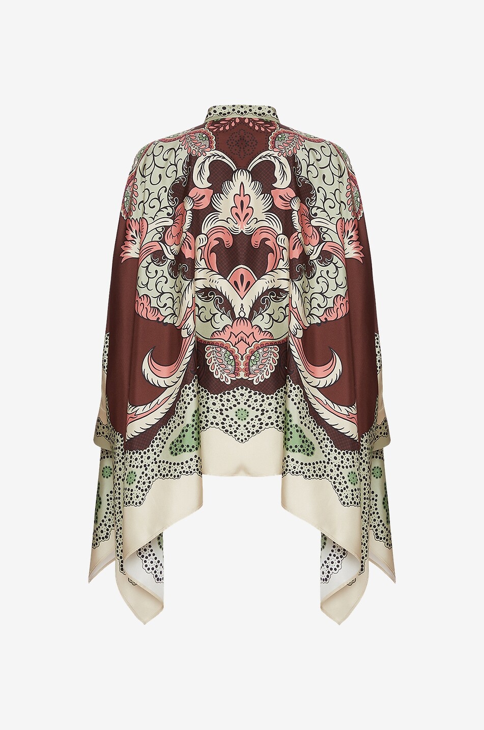 Chemise en sergé de soie Foulard Portal Placée