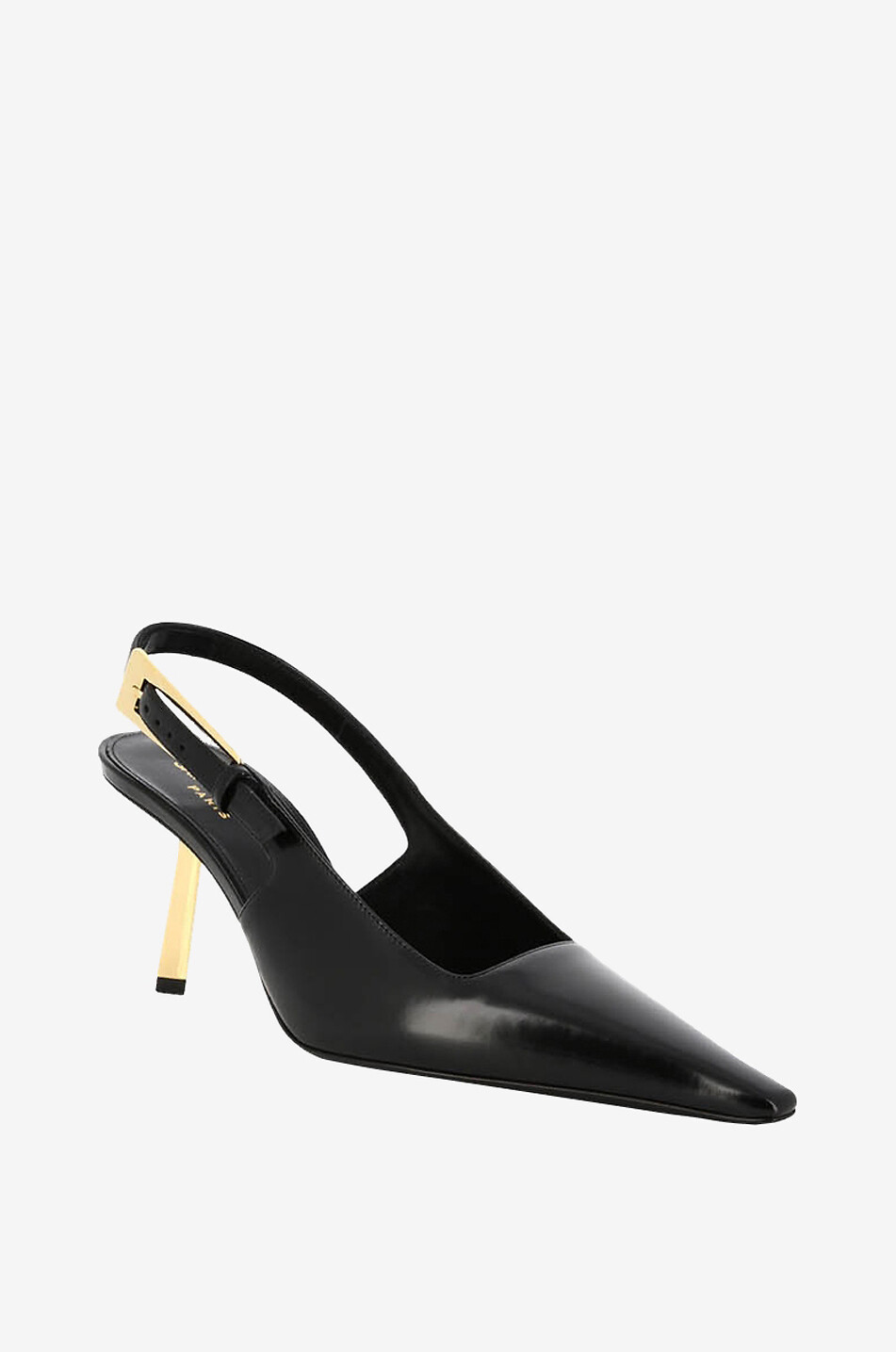 SAINT LAURENT PARIS Slingback-Pumps aus Leder Lee 75 Damen SCHWARZ 1