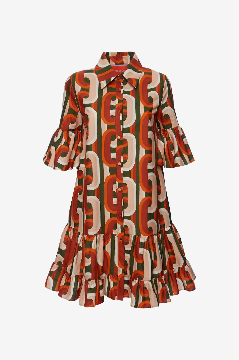 A-förmiges Minikleid aus Popeline Choux Prometheus