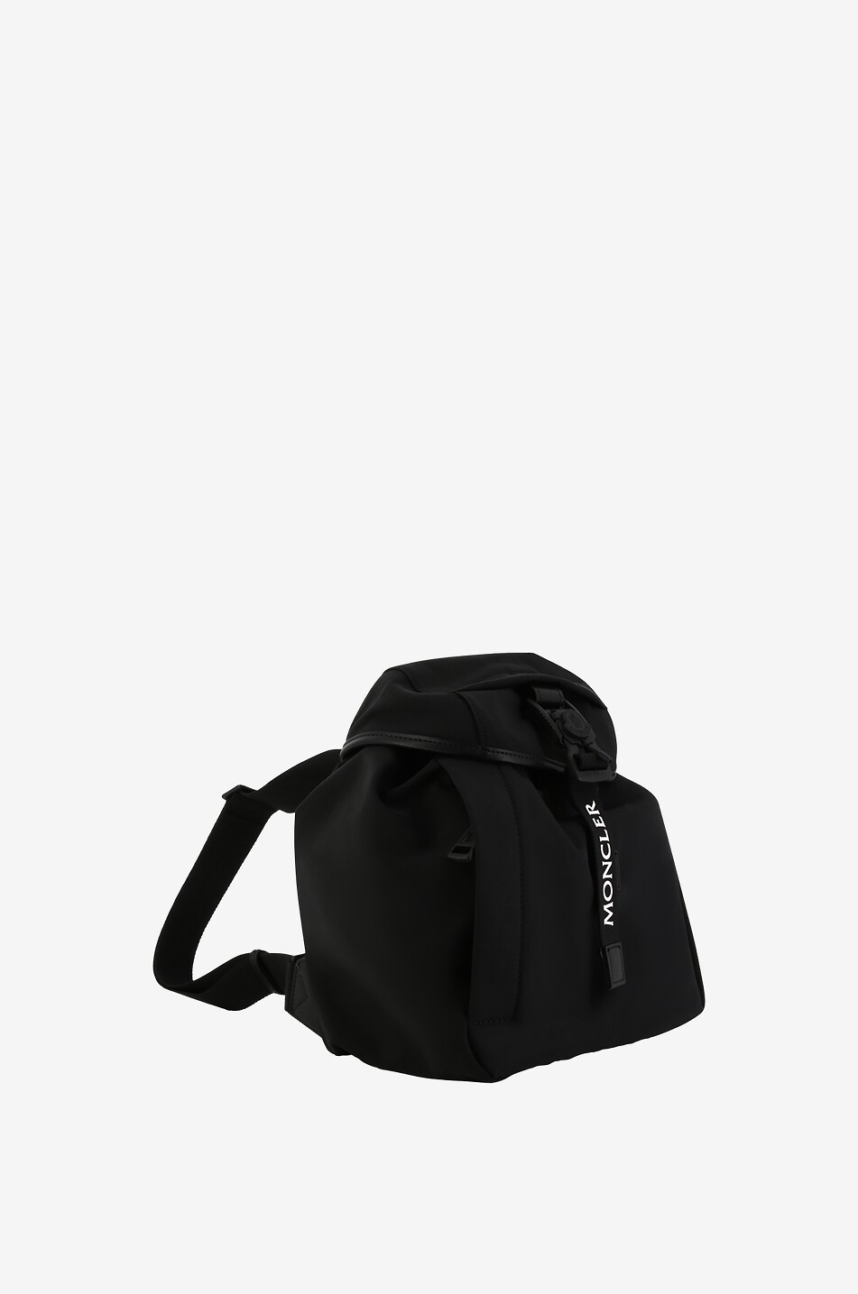 MONCLER Mini sac à dos en nylon et cuir Trick Femme NOIR 2