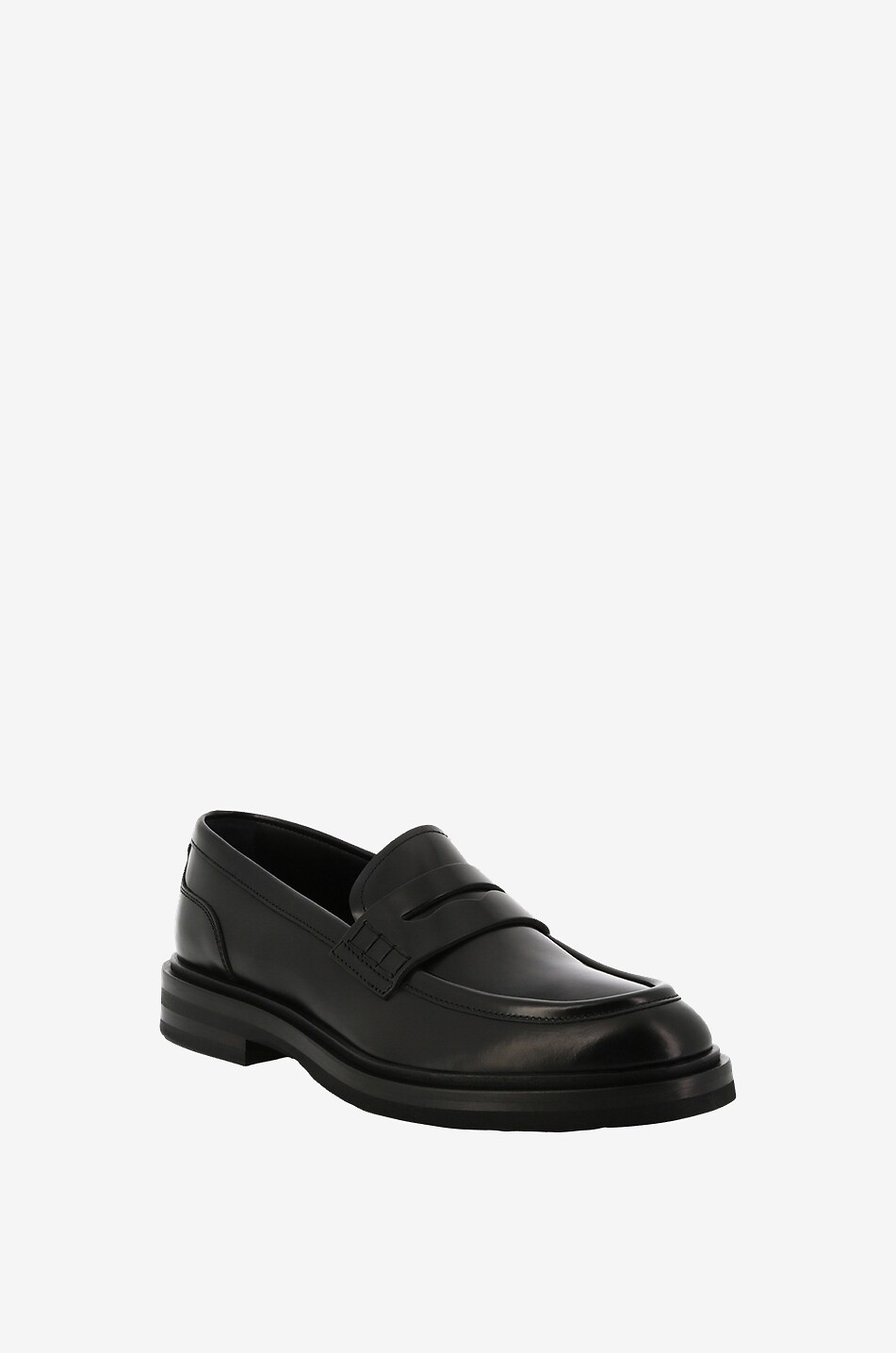 DOLCE & GABBANA Mocassins en cuir brillant Altavilla Femme NOIR 1