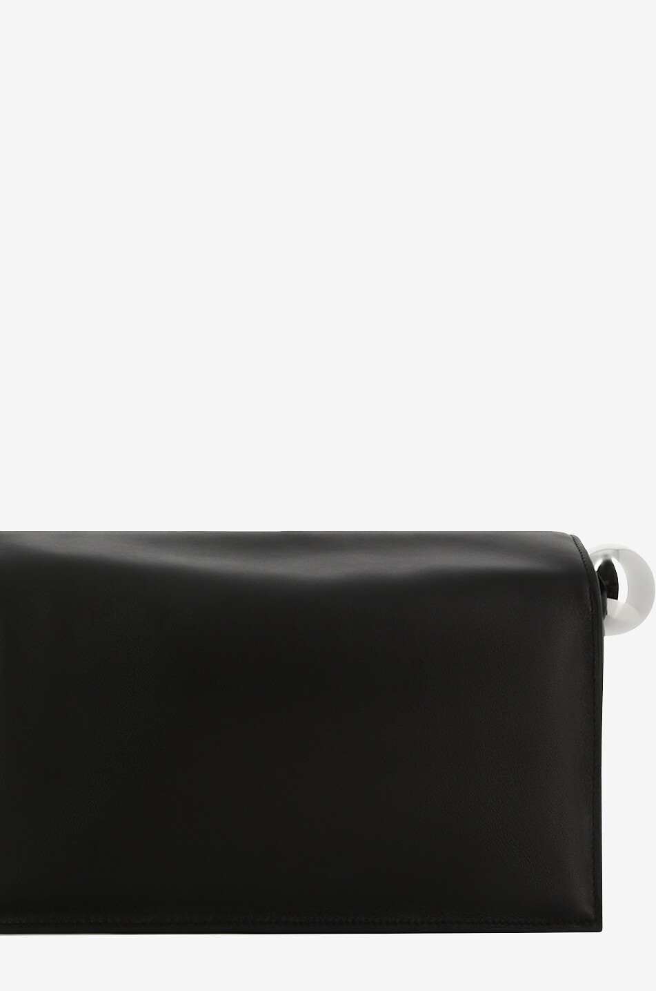 JACQUEMUS Pochette en cuir nappa La Pochette Rond Carré Femme NOIR 3