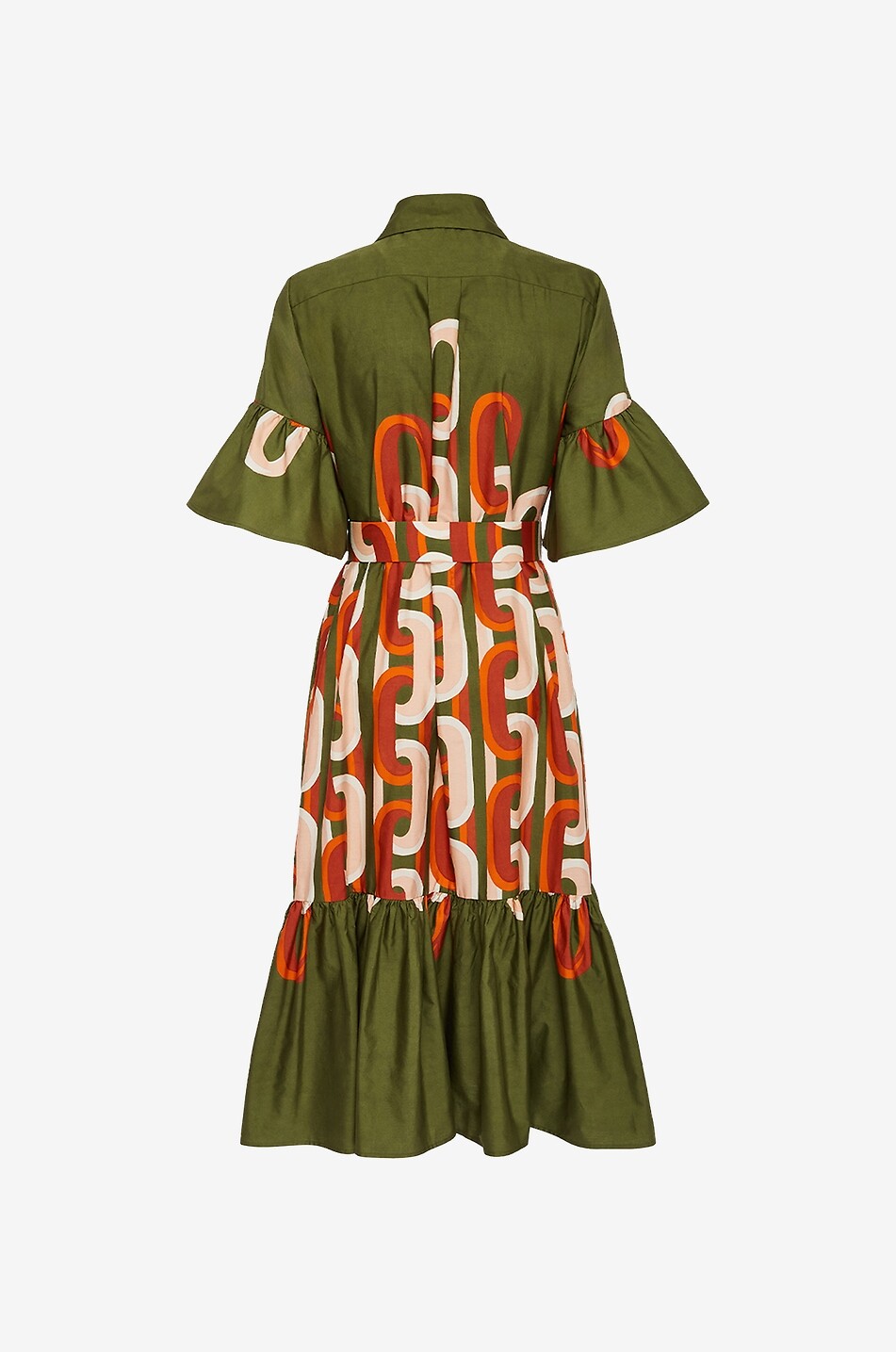 Midilanges Popeline-Hemdkleid Choux Prometheus