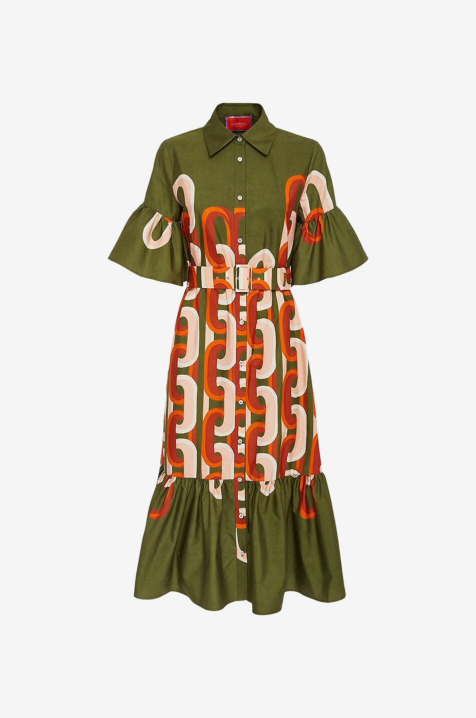 Robe chemise midi en popeline Choux Prometheus