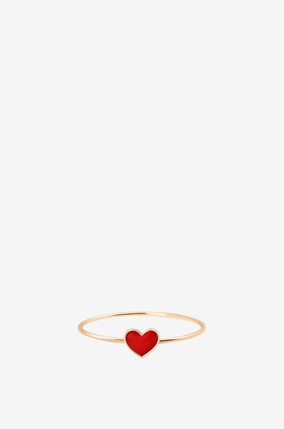 VANRYCKE Emaillierter Roségoldring Emoji Coeur Damen ROSA 1