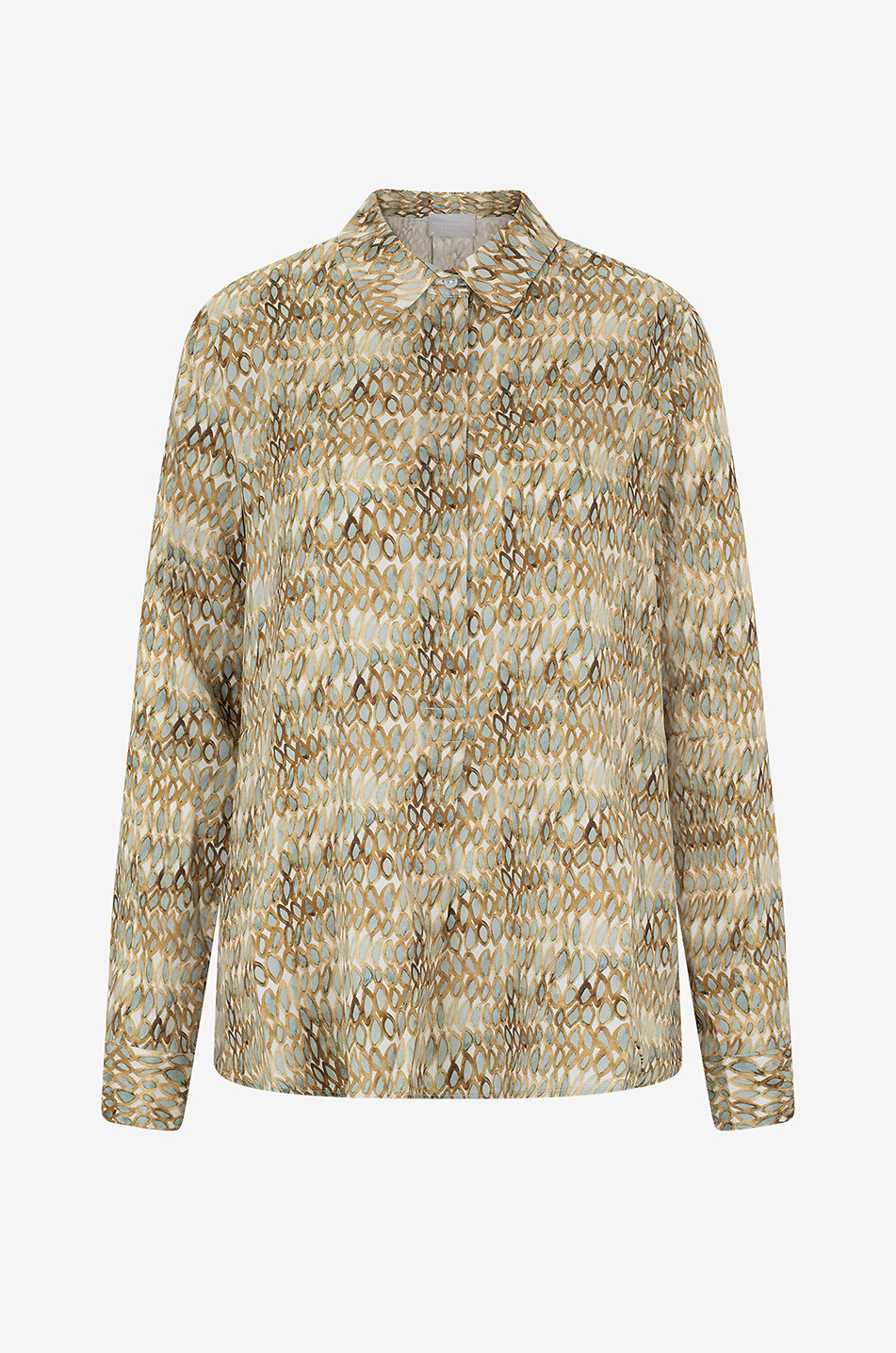 Seidensatinhemd mit Print Hella