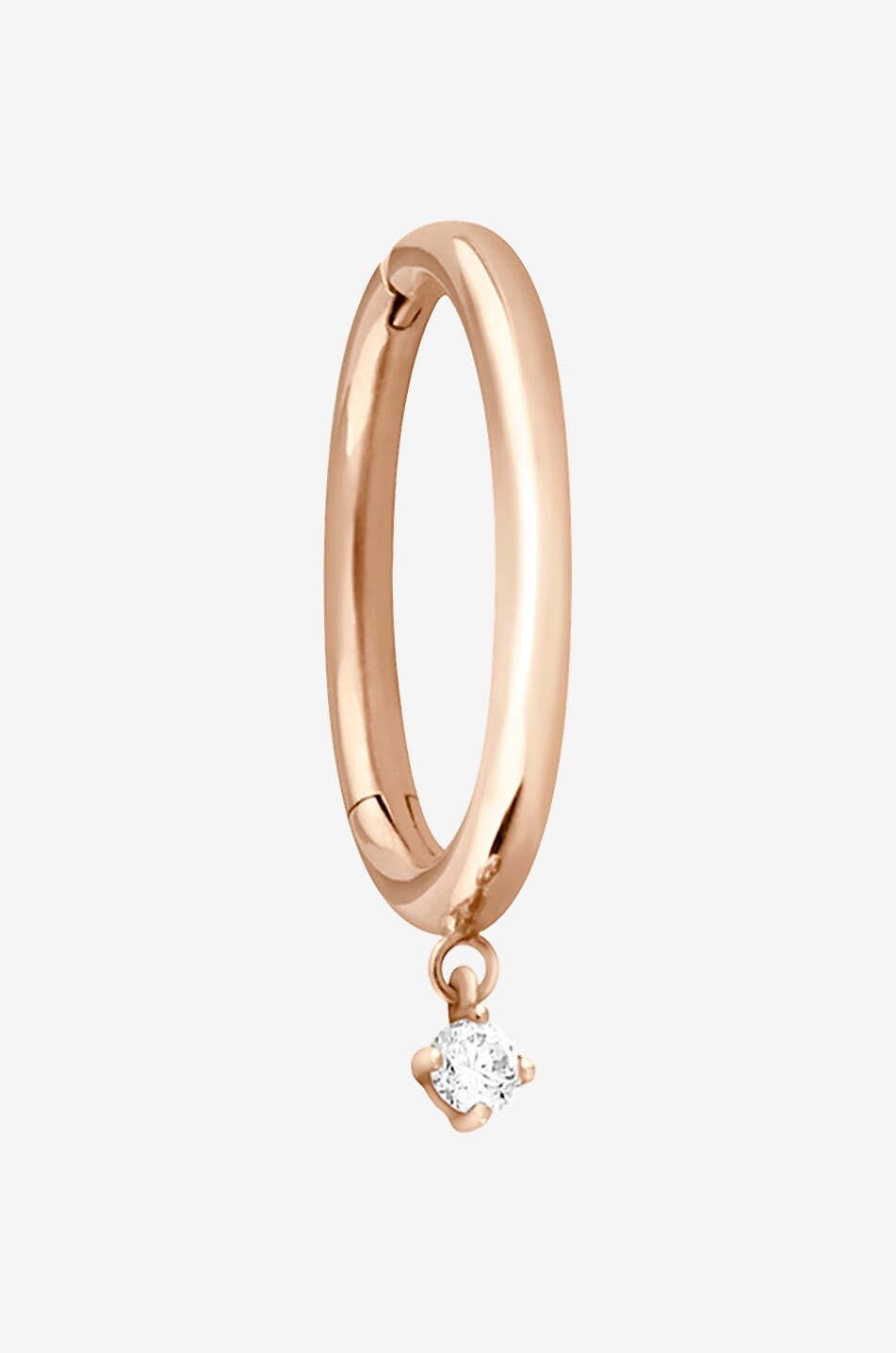 VANRYCKE Einzelne Roségold-Creole mit Diamant Stardust M Damen ROSA 1