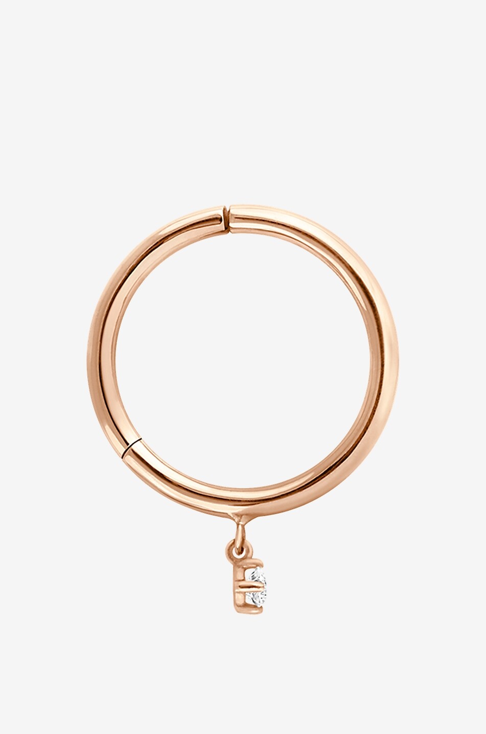 VANRYCKE Einzelne Roségold-Creole mit Diamant Stardust M Damen ROSA 3