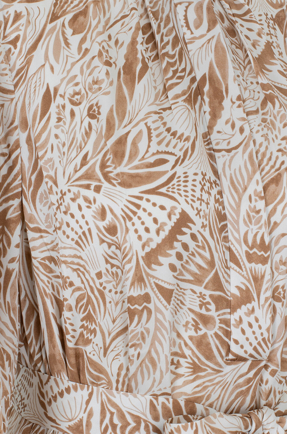 Haru printed silk midi tunic dress