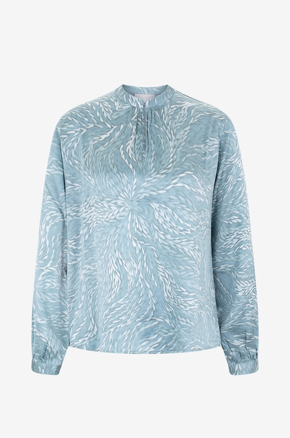 Blouse en satin de soie imprimé Feldu