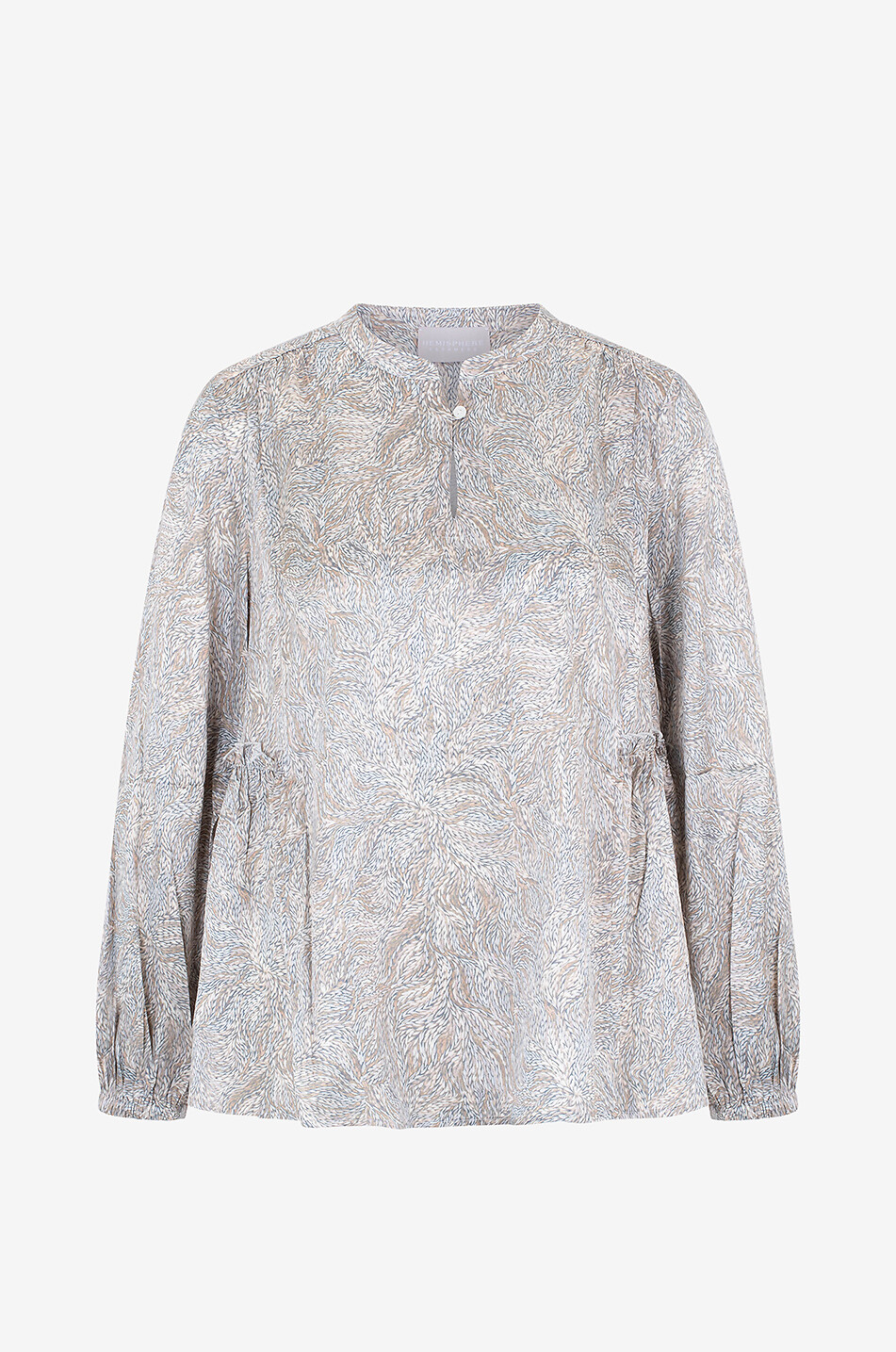 Blouse trapèze en crêpe imprimé Kara