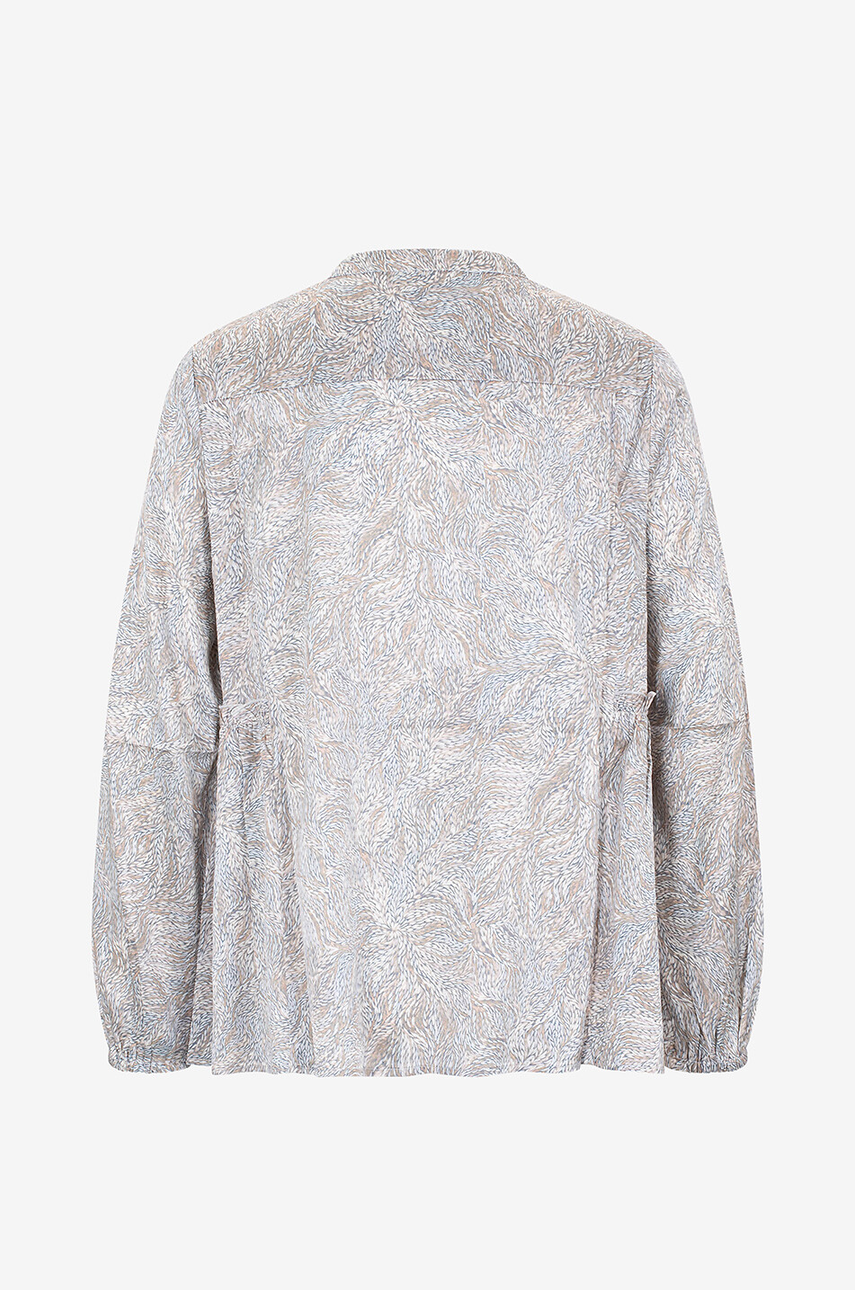 Blouse trapèze en crêpe imprimé Kara