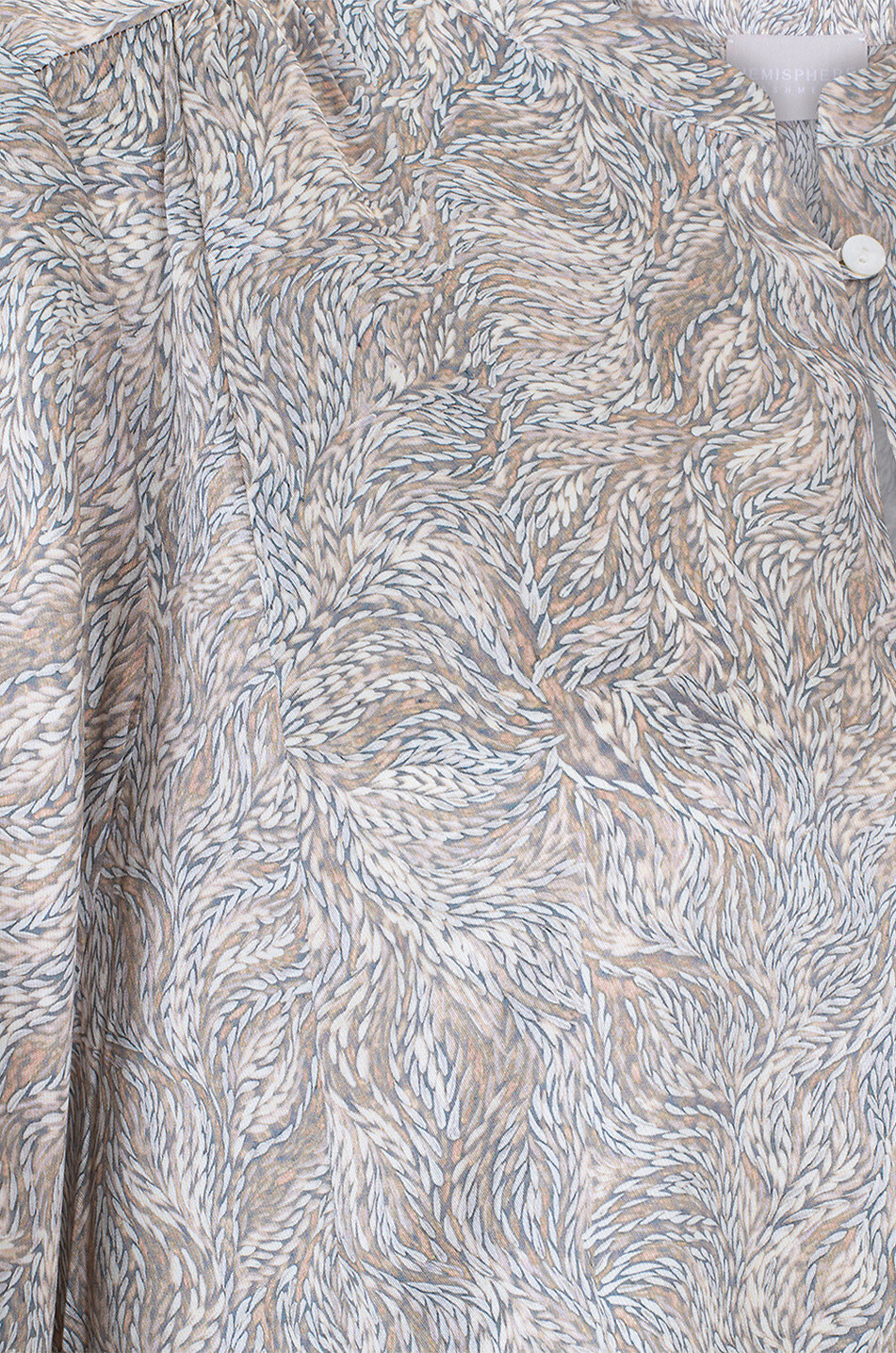 Blouse trapèze en crêpe imprimé Kara