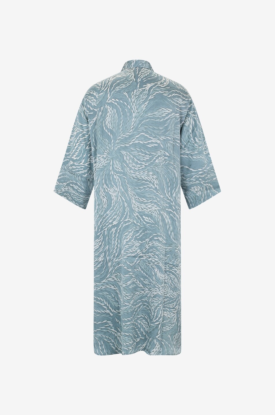 HEMISPHERE Robe tunique mi-longue en satin de soie Fancy Femme BLEU 2