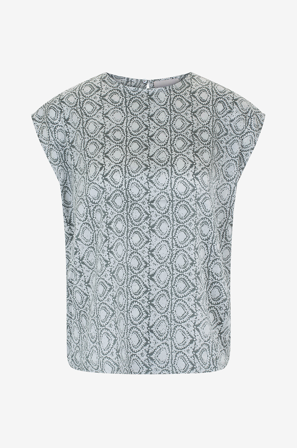 Top sans manches en satin de soie Fopi