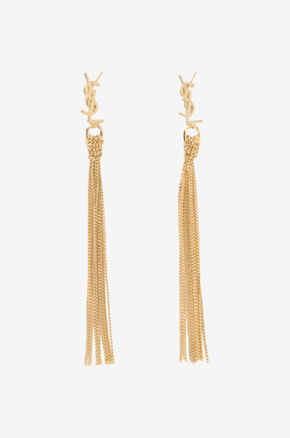 SAINT LAURENT PARIS Boucles d'oreilles Cassandre Pompon Femme DORE 1