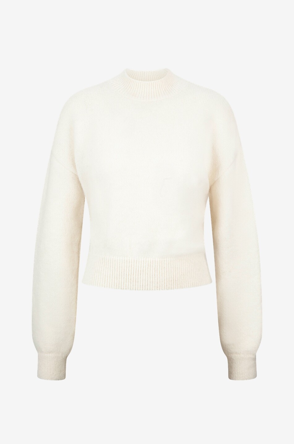 JACQUEMUS Pull à col rond en alpaga La maille Jacquemus Femme Beige clair 1