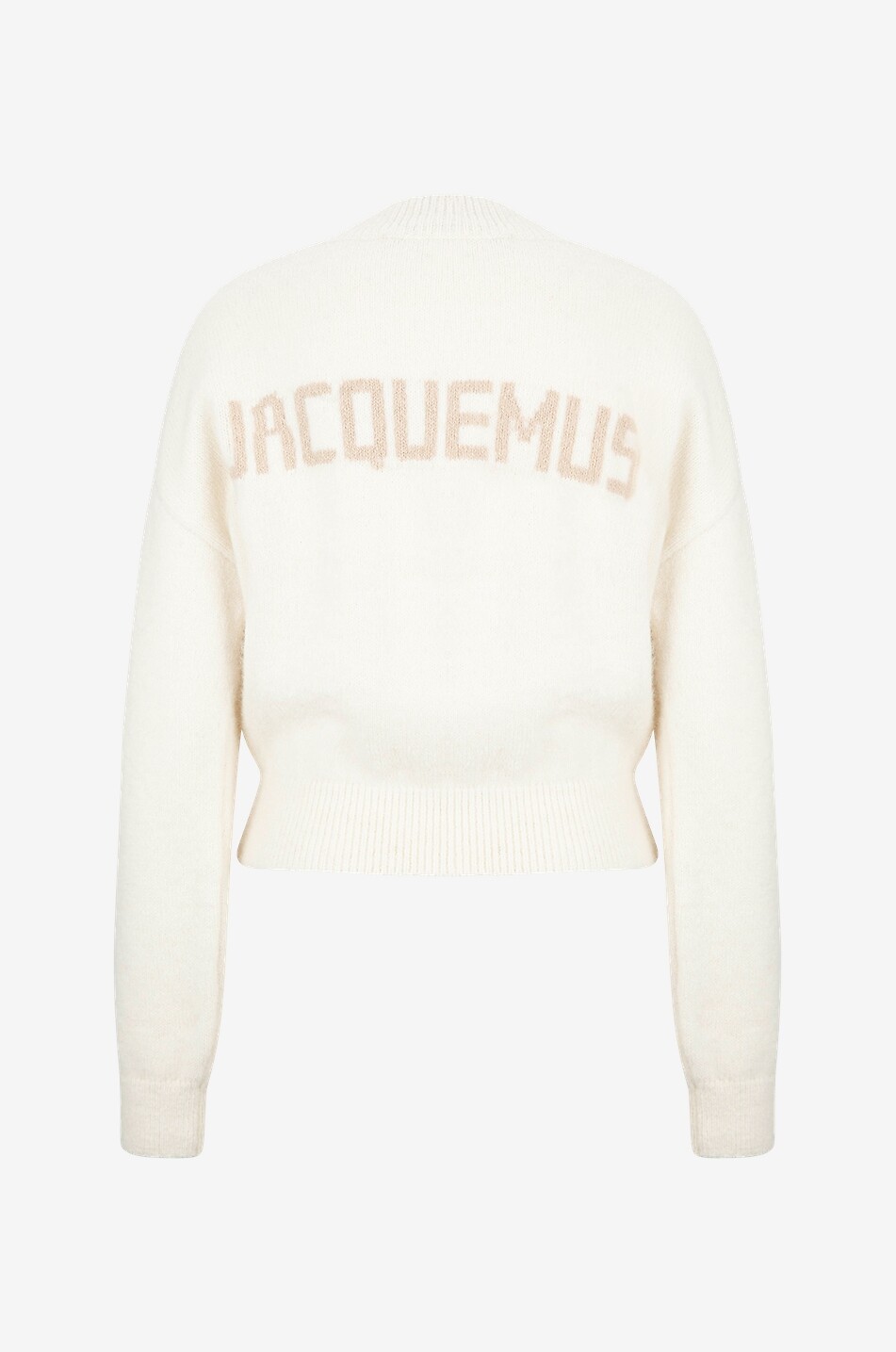 JACQUEMUS Pull à col rond en alpaga La maille Jacquemus Femme Beige clair 2