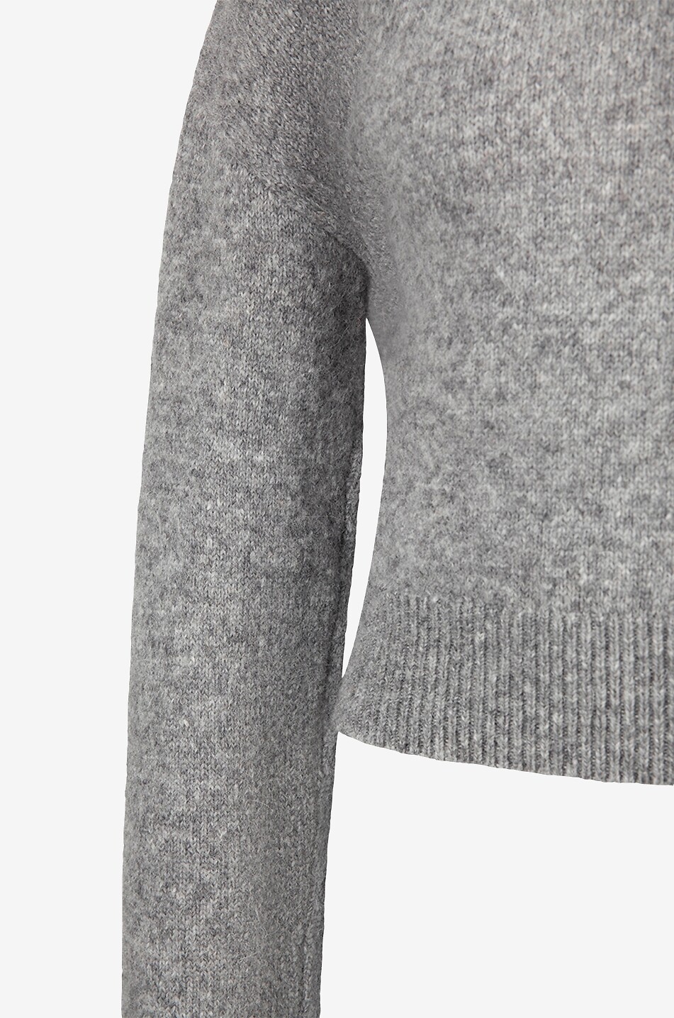 JACQUEMUS Pull à col rond en alpaga La maille Jacquemus Femme GRIS 3