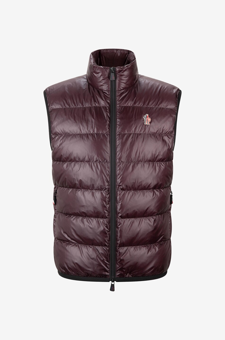 Red moncler gilet mens on sale