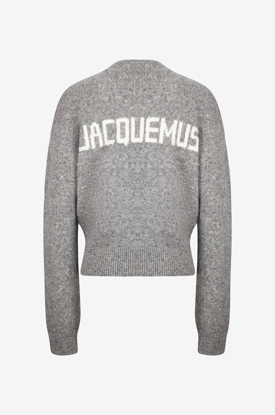 JACQUEMUS Pull à col rond en alpaga La maille Jacquemus Femme GRIS 2