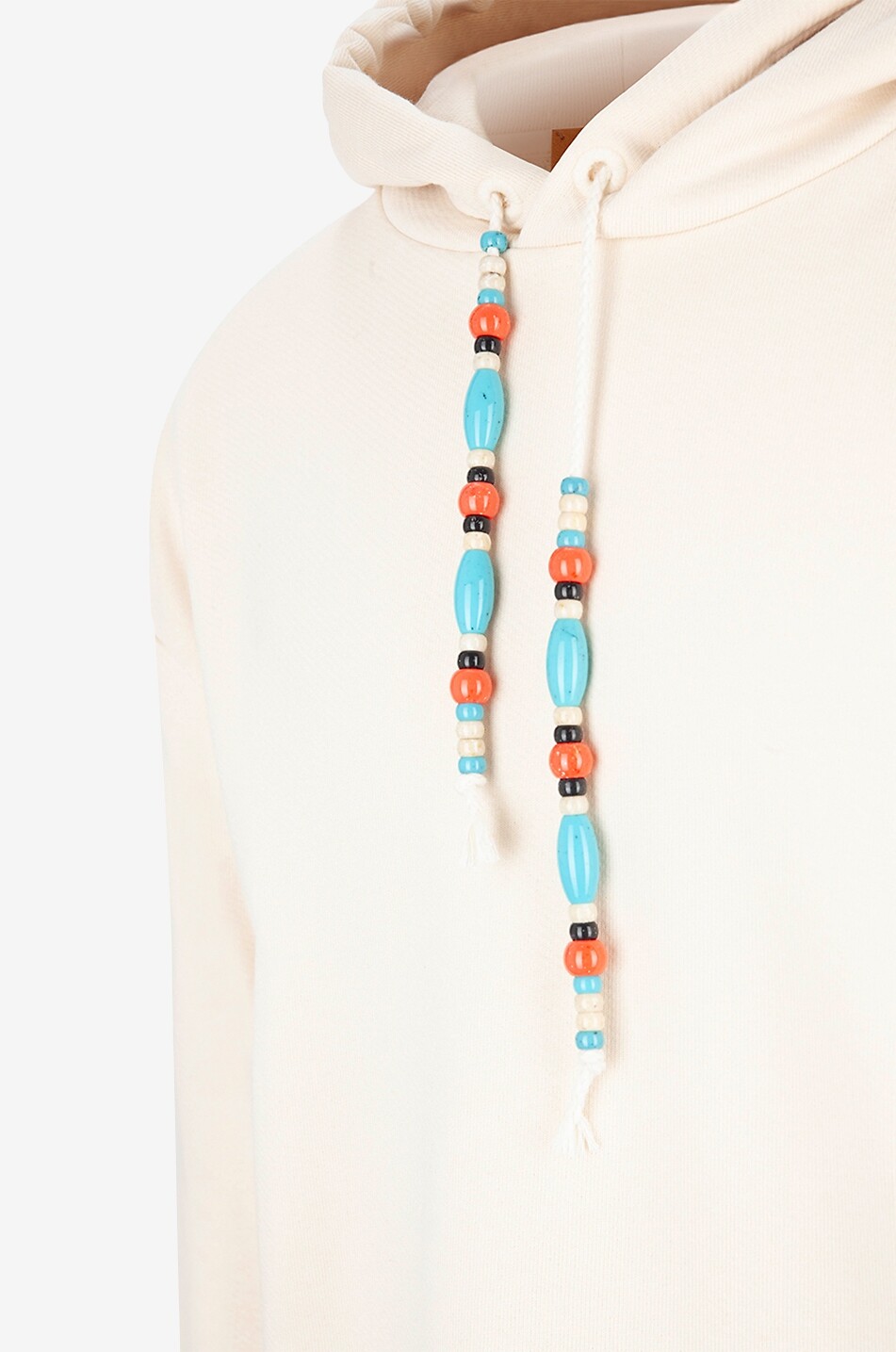 Beaded hooded sweatshirt
