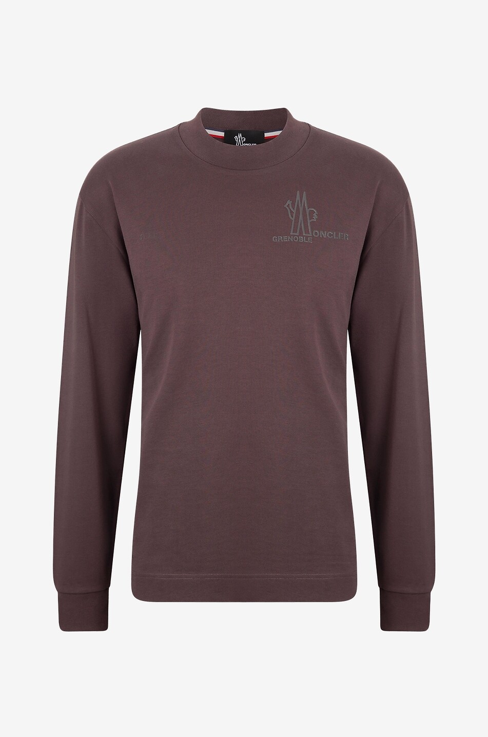 MONCLER GRENOBLE Day-Namic long-sleeved T-shirt with reflective logo Men DARK RED 1