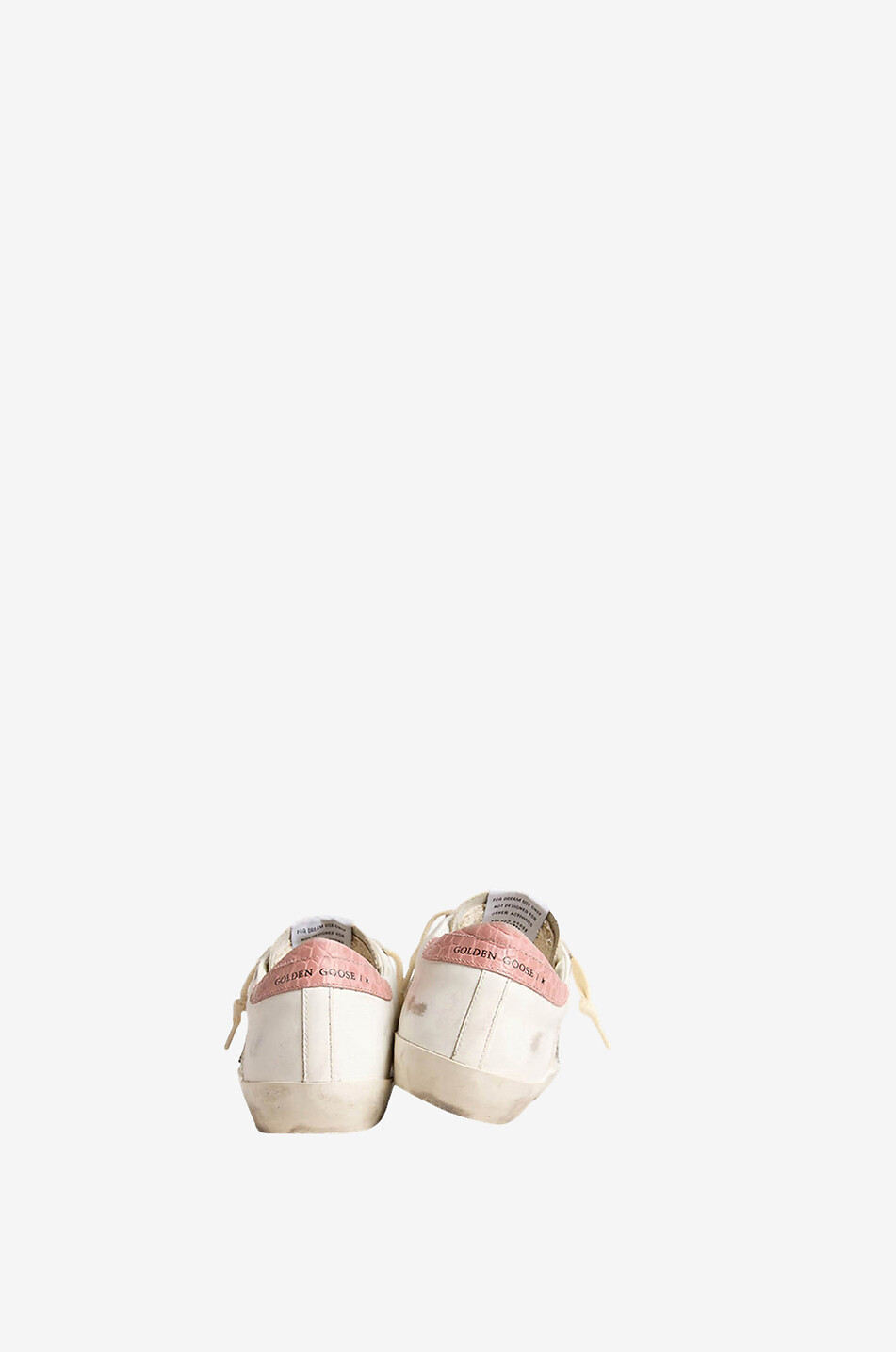 GOLDEN GOOSE Super Star low-top leather and glitter sneakers Women GREY 3