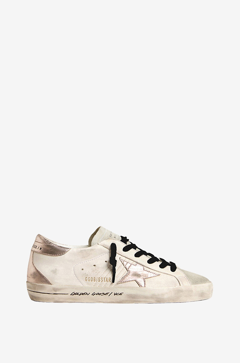 Niedrige Sneakers aus Nappa- und Metallic-Leder Super Star