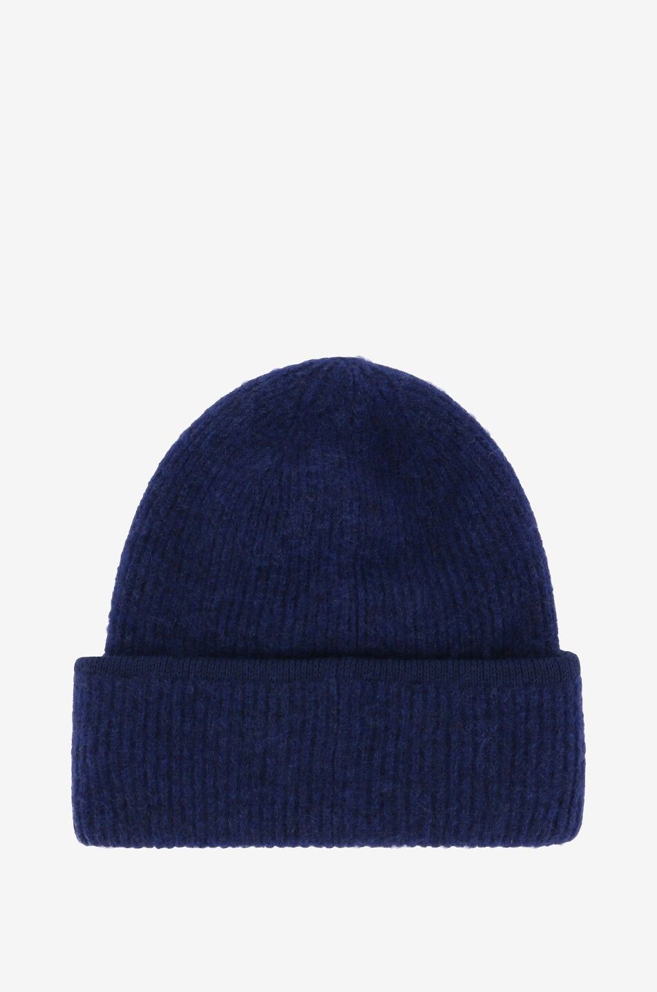 JACQUEMUS Bonnet côtelé en laine alpaga Le Bonnet Gros Grain Femme BLEU FONCE 2